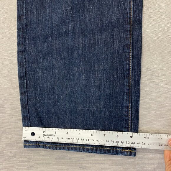 American Eagle Jeans Mens 34 x 32 Bootcut Dark Wash 100% Cotton Denim - Picture 8 of 12